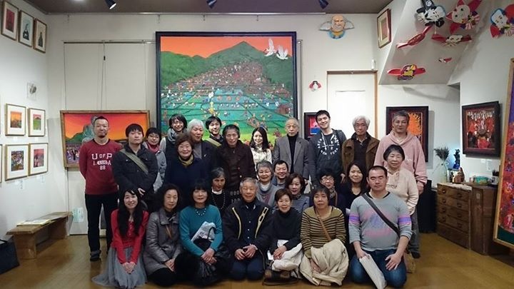 NPO法人　希望の種　紫翠会の皆さんが斎藤吾朗アトリエにいらっしゃいました