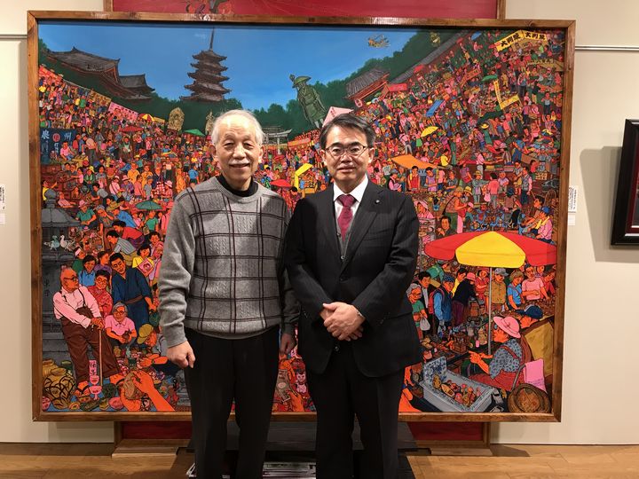 『第21回　斎藤吾朗アトリエ展』2日目 大村秀章愛知県知事にお越しいただきました！