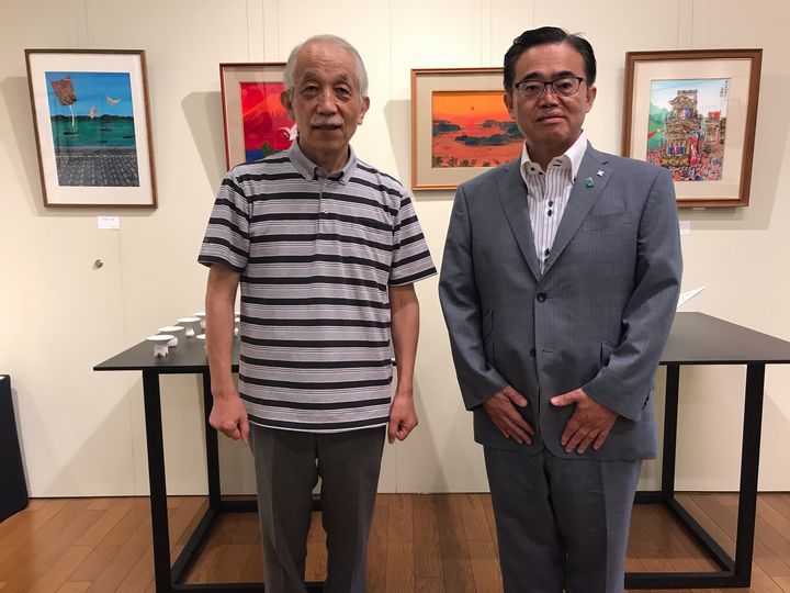 『斎藤吾朗 水彩画展／加藤好康 作陶展』最終日